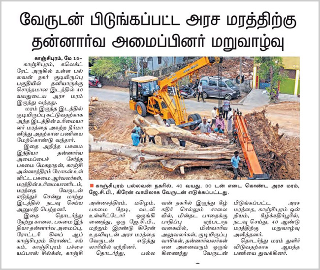 Tree Plantation Trust in Kanchipuram